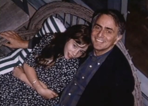 Sasha Sagan (left) and her dad Carl Sagan (Sasha Sagan)