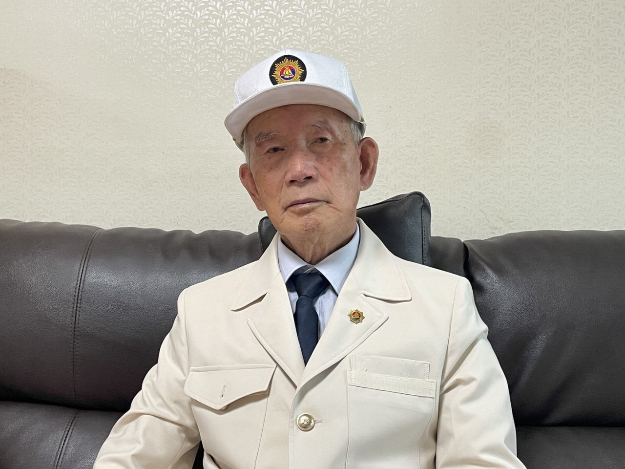 93-year-old Yoo Young-bok speaks to The Korea Herald in the city of Icheon, Gyeonggi Province in July 2023. (Photo - Ji Da-gyum/The Korea Herald)