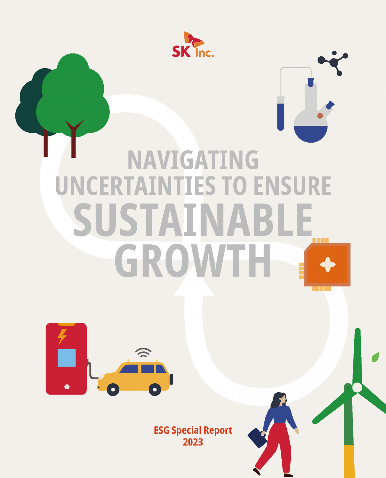 Cover page of SK Inc.'s ESG Special Report (SK Inc.)