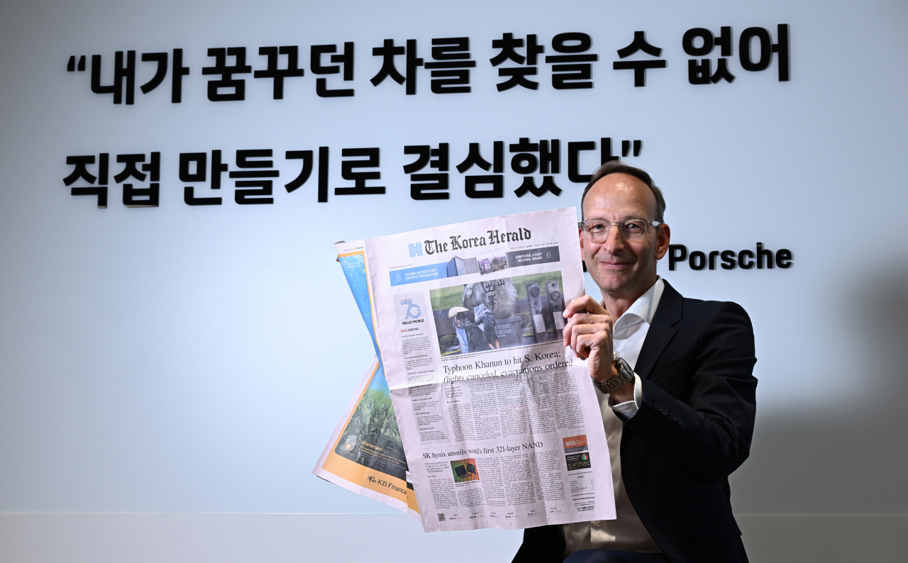 Porsche Korea CEO Holger Gerrmann (Im Se-jun/The Korea Herald)