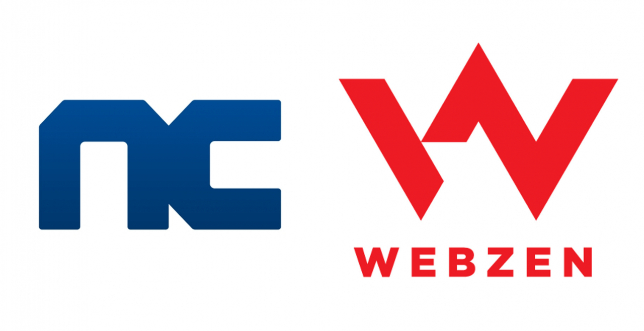 Logos of NCSoft and Webzen (provided by each company)