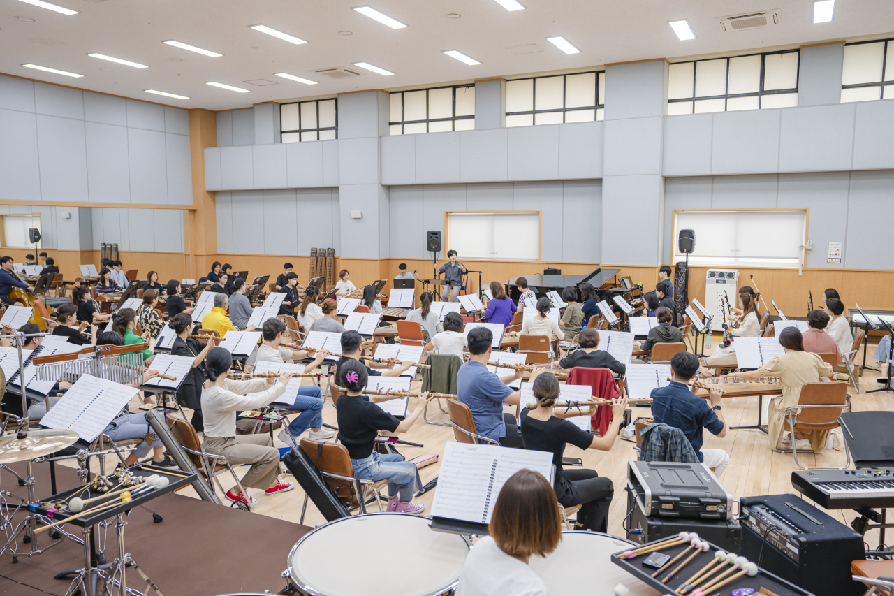 The National Orchestra of Korea rehearses for 