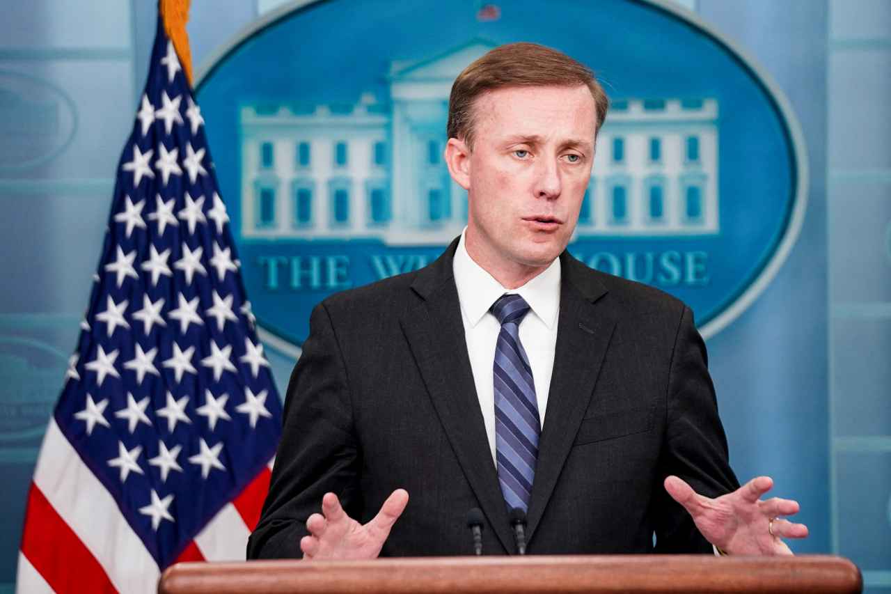 White House National Security Advisor Jake Sullivan speaks during a press briefing at the White House in Washington, D.C. on Friday. (Photo - Reuters)