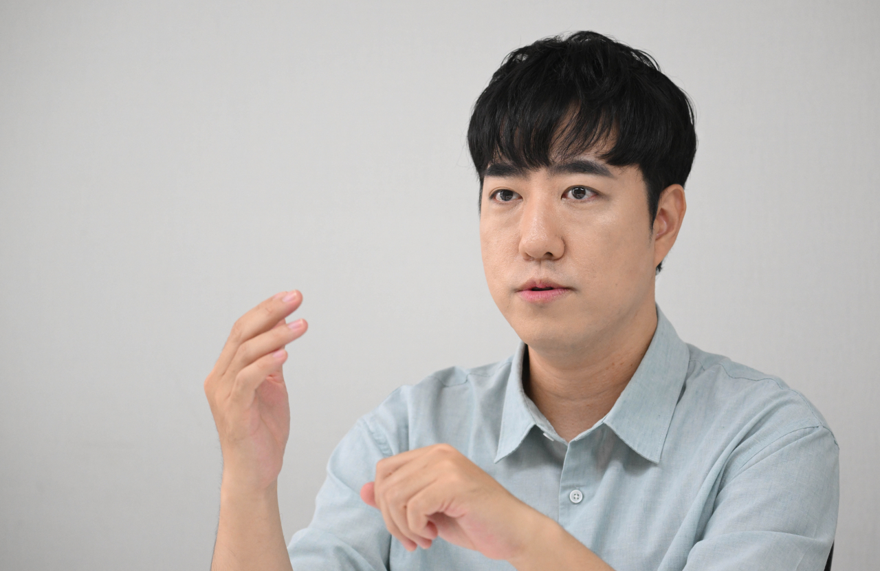 Science communicator Orbit speaks in an interview with The Korea Herald in Seoul on August 30. (Lee Sang-sub/The Korea Herald)