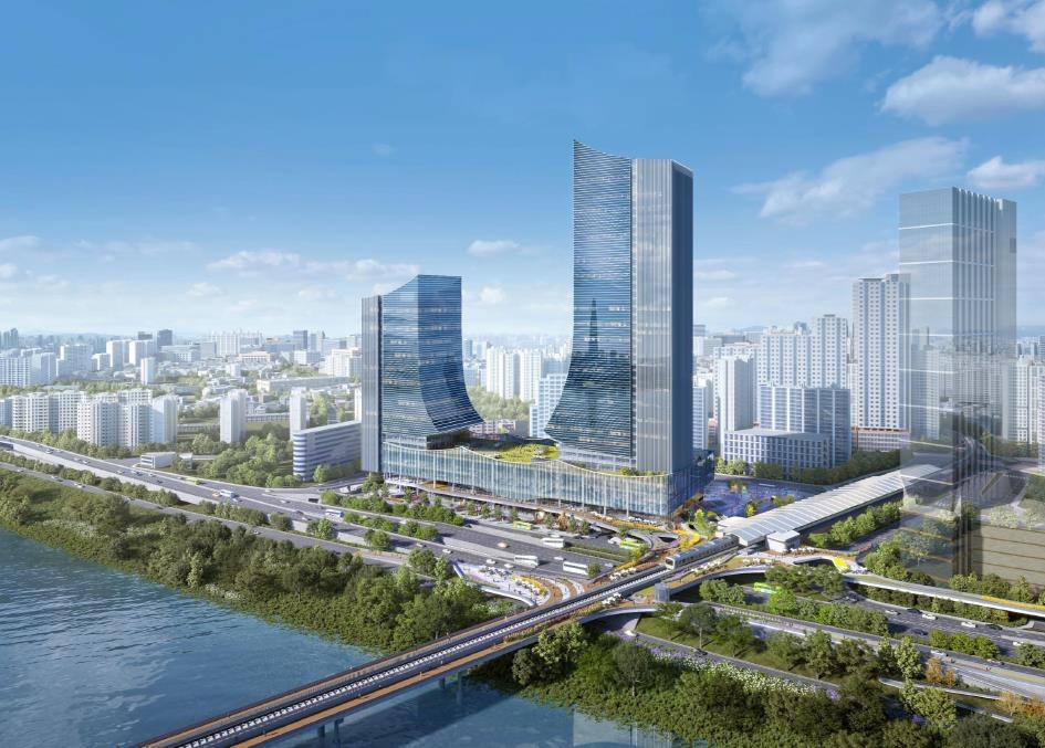 A rendering of the proposed Dongseoul Bus Terminal in Gwangjin-gu, eastern Seoul, scheduled to finish construction by 2025 (Seoul Metropolitan Government)