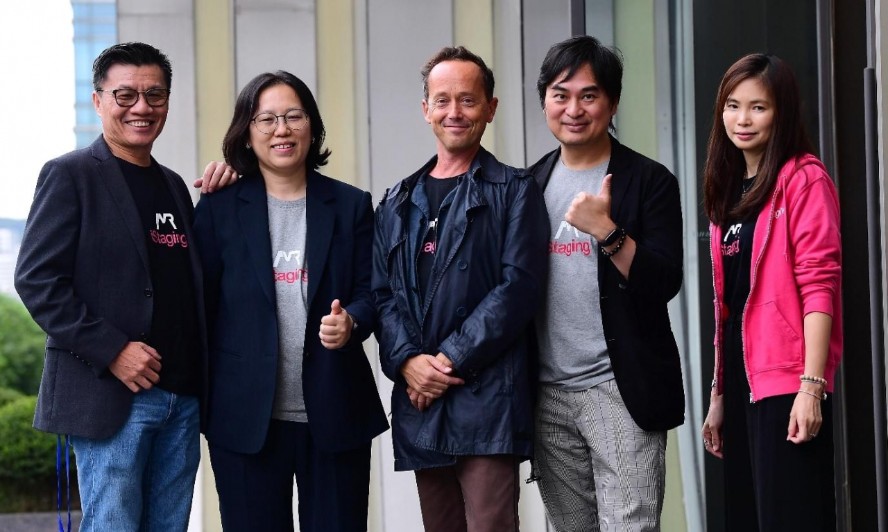 From left to right: Johnny Lee, CEO of iStaging; Sunwoo Choo, CEO of iStaging Asia; Fabien Bernard, EMEA region market director; Joe, advisor to iStaging Asia; and Sophia Wong, co-founder of iStaging. (iStaging)