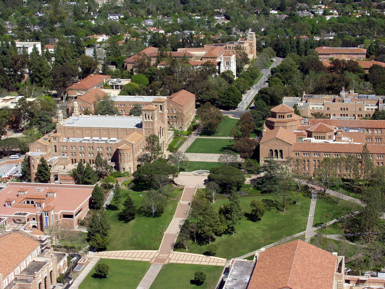 An aerial view of the UCLA campus (UCLA)