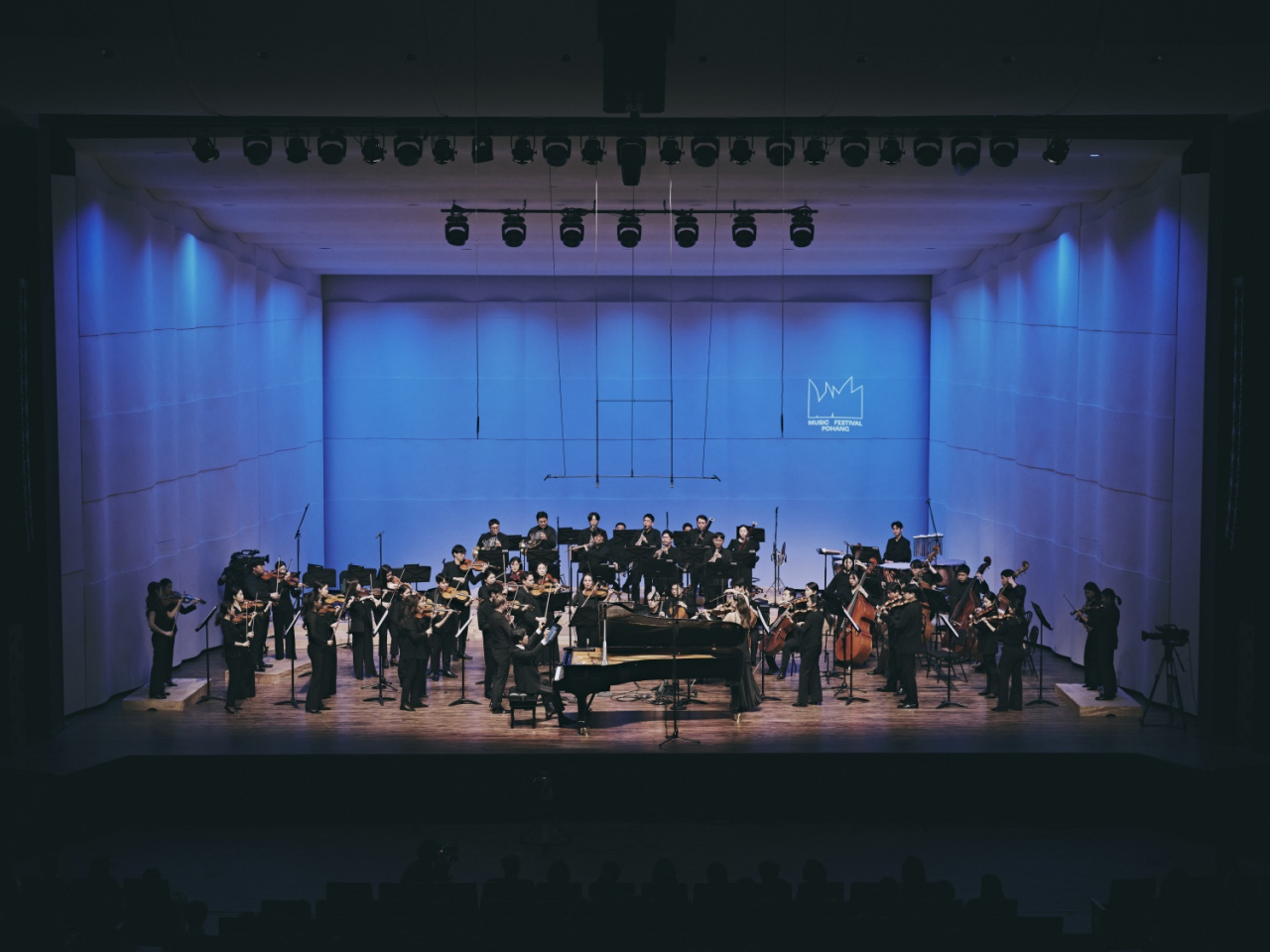 The Pohang Festival Orchestra and pianist Sohn Min-soo perform Beethoven's Piano Concerto No. 4 in G Major, Op. 58 for the opening of the Musical Festival Pohang on Saturday at the Pohang Culture and Art Hall, in Pohang, North Gyeongsang Province. (Musical Festival Pohang)