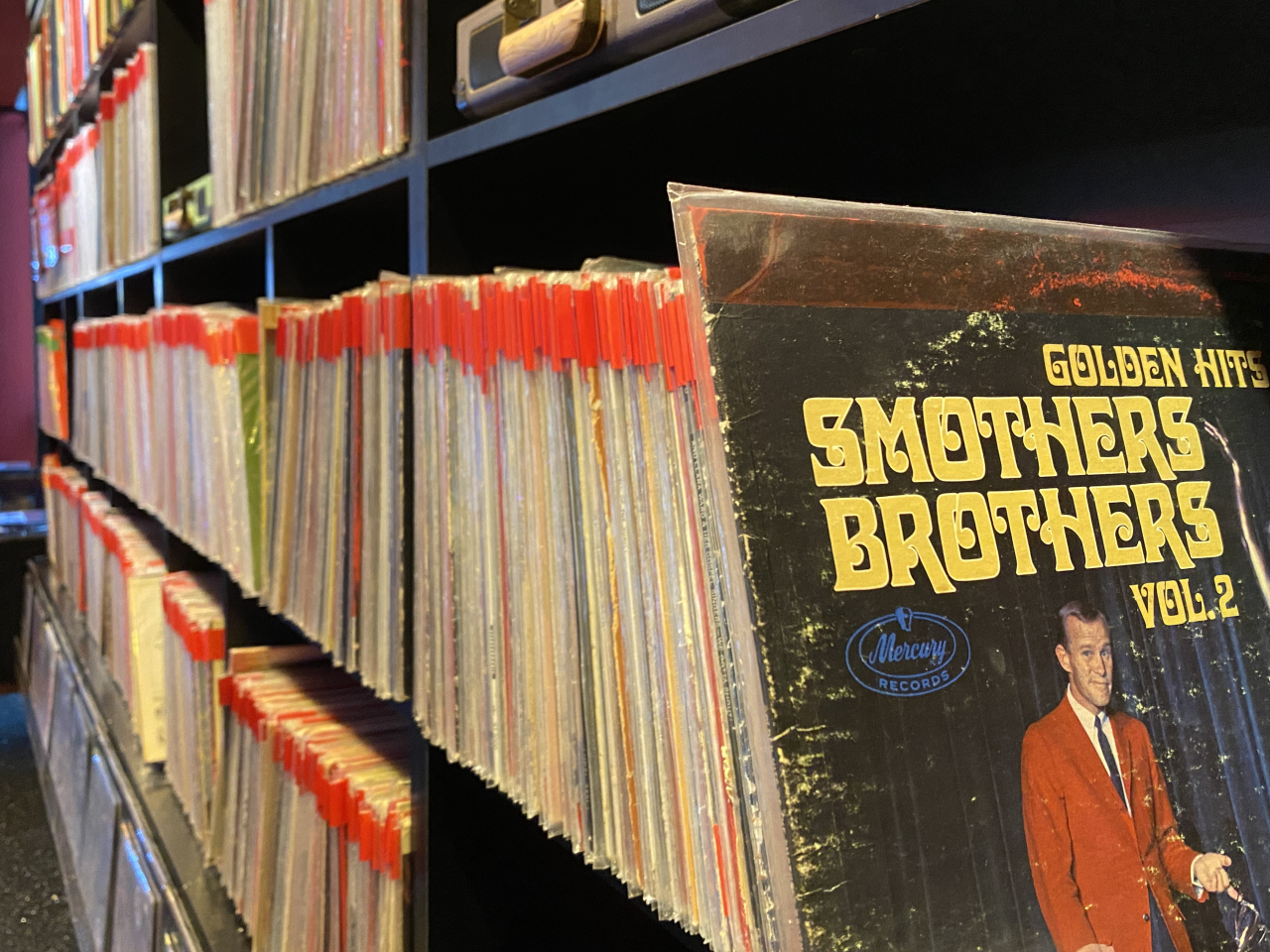 Shelves are stocked with vinyl at the Music Complex Seoul. (Hwang Joo-young/The Korea Herald)