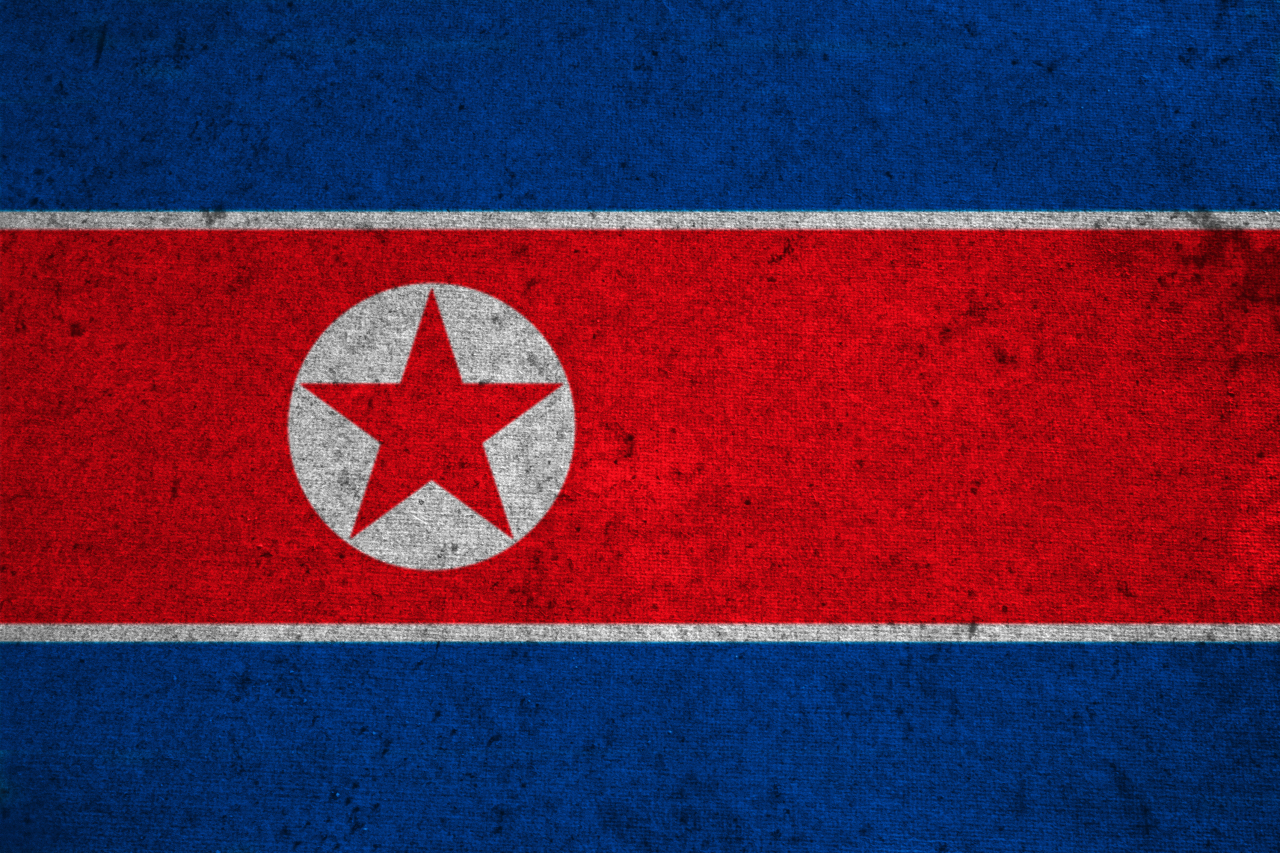 The North Korean flag. (123rf)
