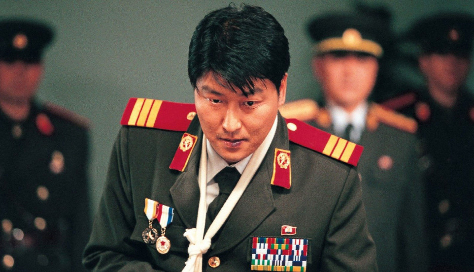 Song Kang-ho stars in “Joint Security Area” (2000). (Myungfilm)