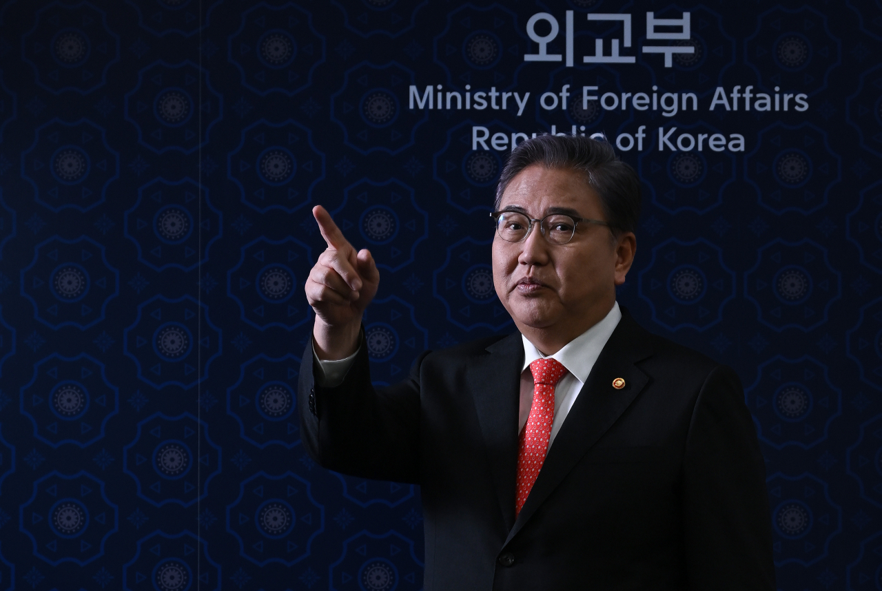 South Korean Minister of Foreign Affairs Park Jin (Lee Sang-sub/The Korea Herald)