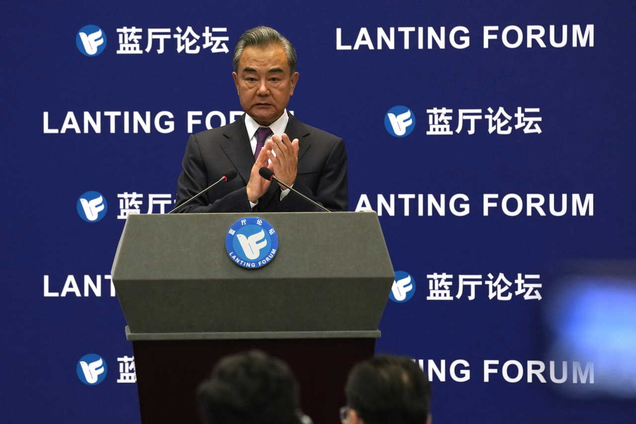 Chinese Foreign Minister Wang Yi (AP-Yonhap)