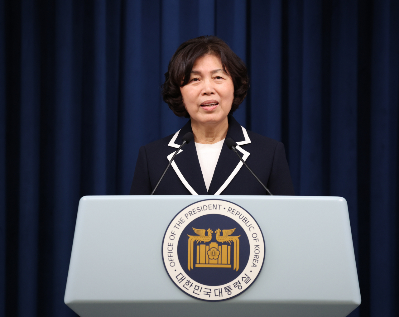 Kang Jung-ai, 66, was nominated as Minister of Patriots and Veterans Affairs on Wednesday. (Yonhap)