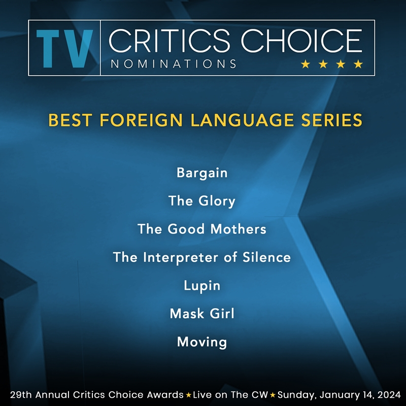 The nominees for best foreign language series (Critics Choice Association)