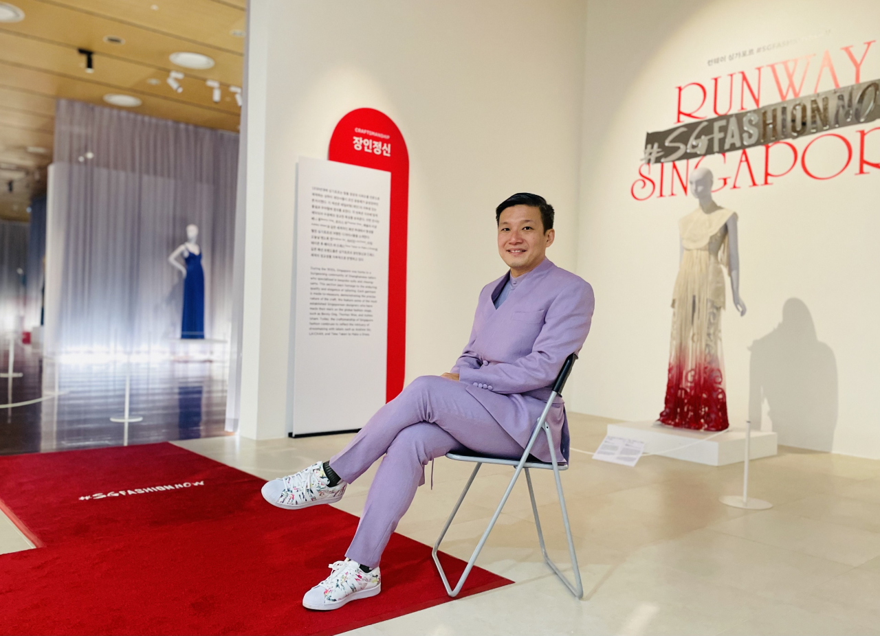 Kennie Ting, the director of Singapore's Asian Civilisations Museum, poses for a photo during an interview with The Korea Herald on Nov. 30 at KF Gallery, an art gallery run by the Korea Foundation in Seoul. (Park Ga-young/The Korea Herald)