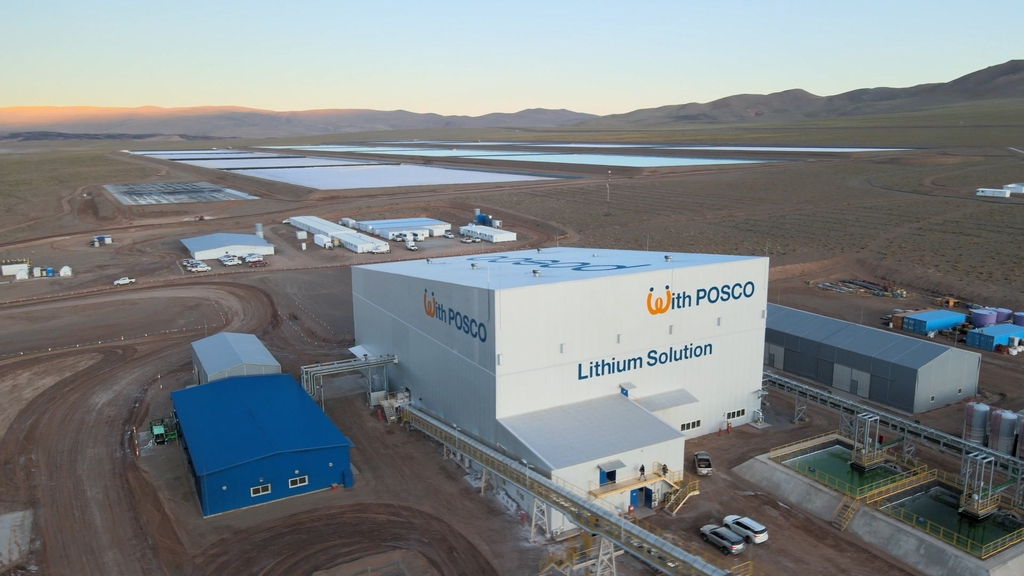 Posco Holdings' lithium plant and brine water storage facility in northern Argentina (Posco Holdings)