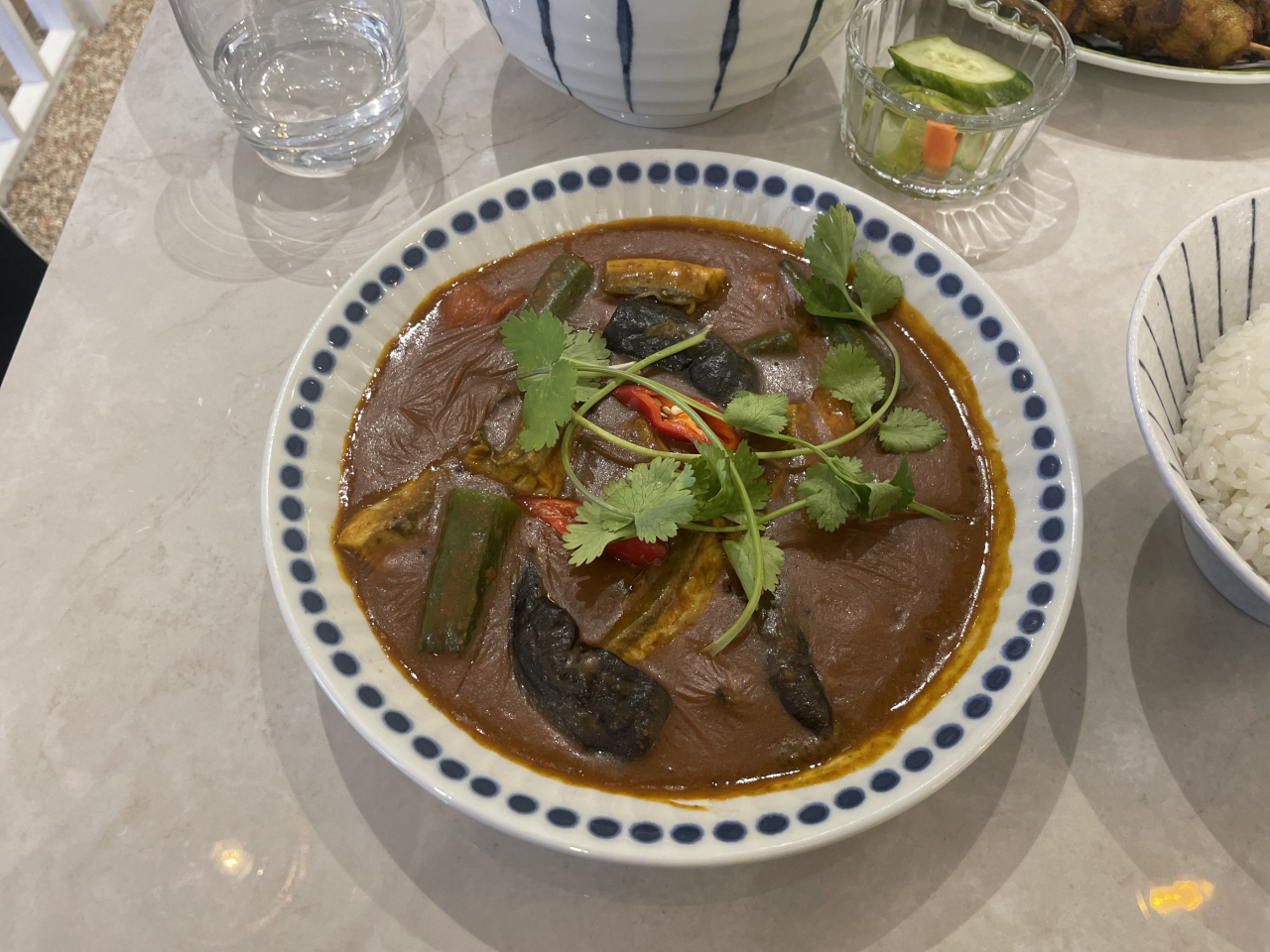 Singapore fish curry and rice. (Kim Da-sol/The Korea Herald)