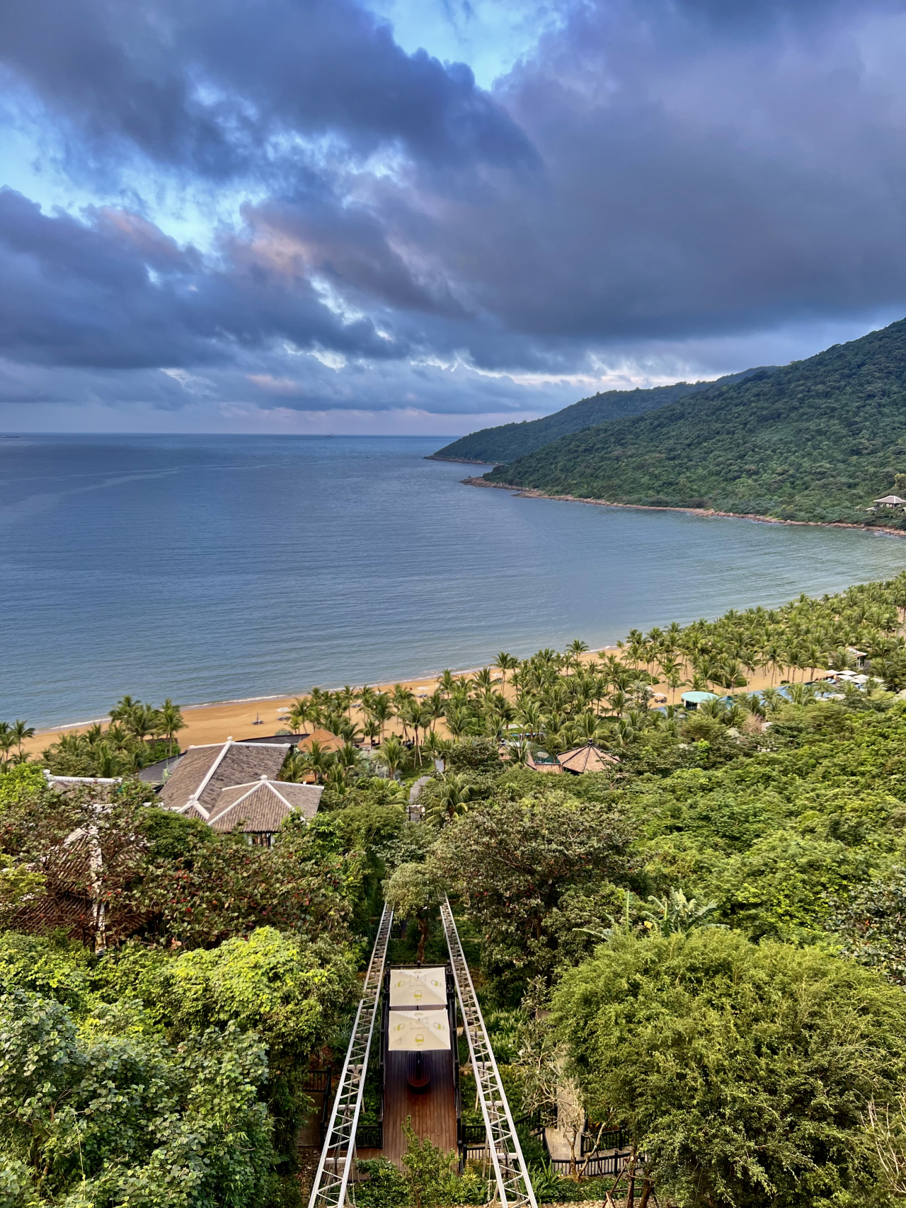 The view from the InterContinental Danang Sun Peninsula Resort (Park Jun-hee/The Korea Herald)