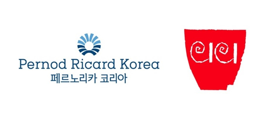 Logos of Pernod Ricard Korea and the Corea Image Communication Institute