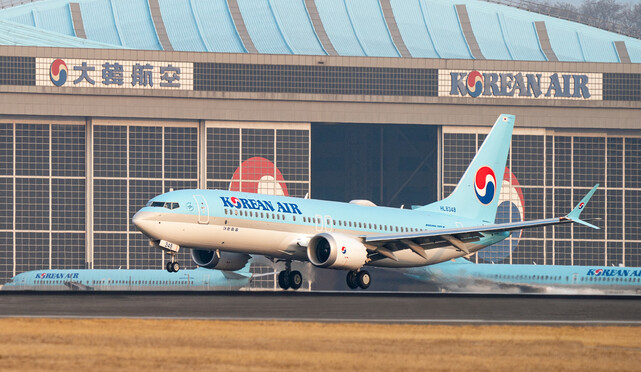 Korean Air's Boeing 737 Max 8 aircraft (Korean Air)