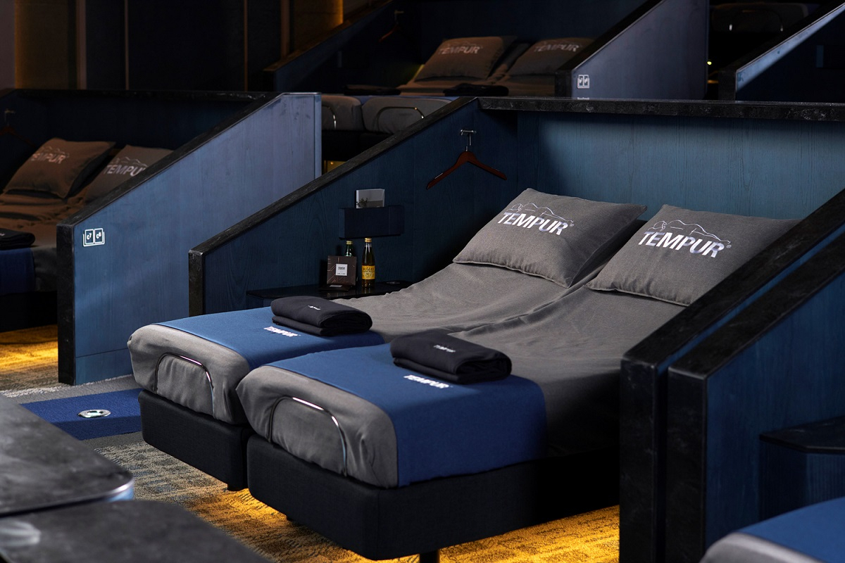 CGV operates the Temper Cinema which features reclining beds. (CGV)