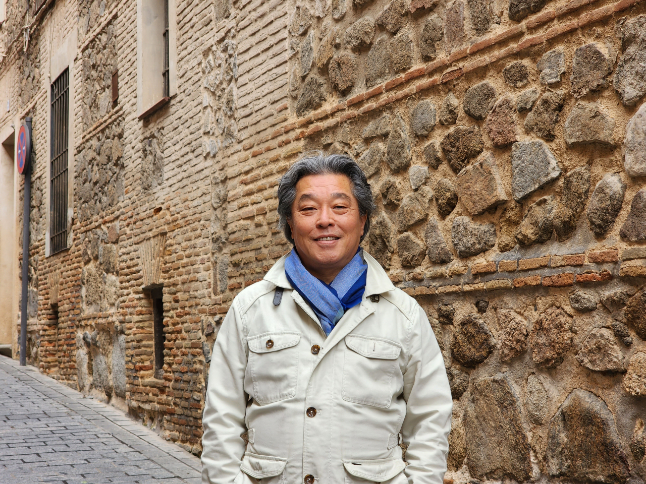 Conductor-director Lim Jae-sik poses for a photo after an interview with The Korea Herald, in Spain, in October. (Hwang Dong-hee/The Korea Herald)
