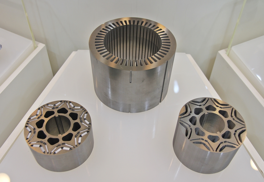 Samples of Posco International's motor cores (Posco International)