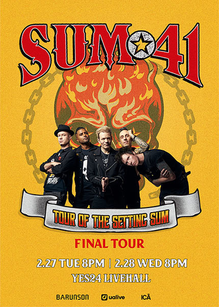 Poster of Sum 41's world tour 