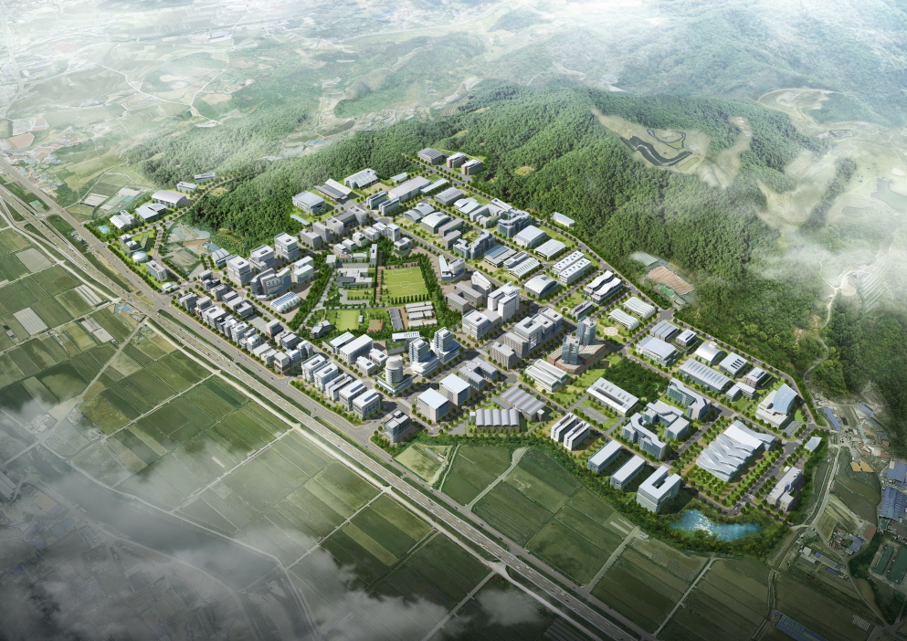 A rendering of Yongin Technovalley, a semiconductor cluster industrial complex in Cheoin-gu, Yongin, scheduled to be built by 2026 (Yongin Special City)