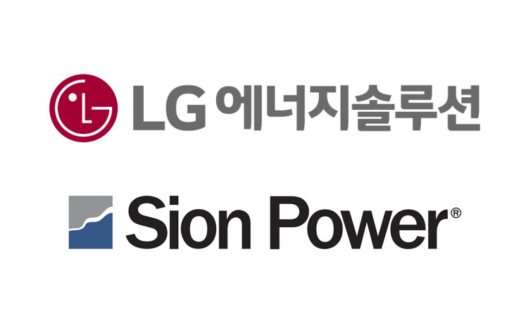 Logos of LG Energy Solution and Sion Power