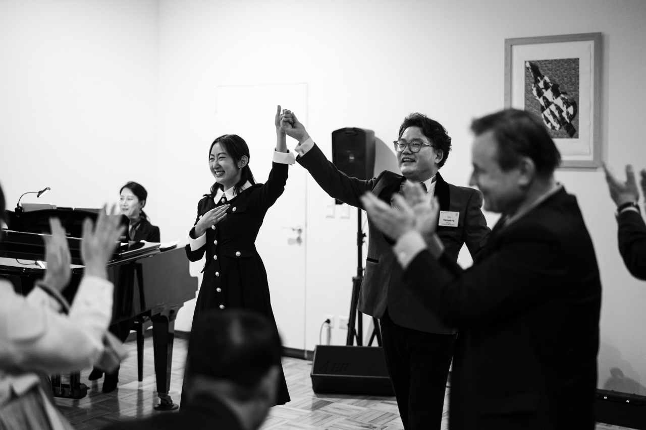 Korean Artists perform at an event co-hosted by the German Embassy in Seoul and The Korea Herald at the German Ambassador’s Residence in Seongbuk-gu, Seoul. (Heo Tae-seung/The Korea Herald).