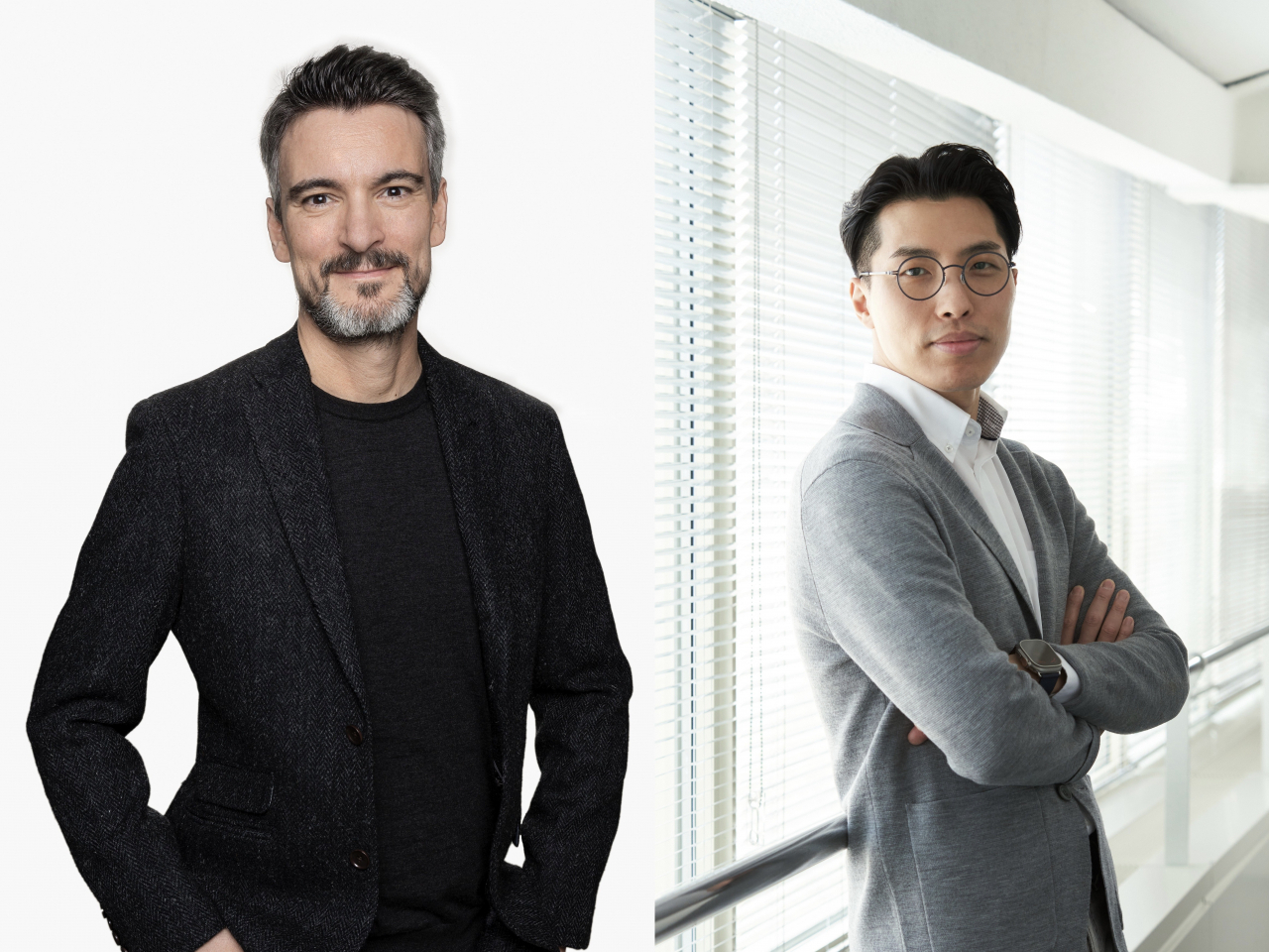 Oliver Samson (left), formerly of Mercedes-Benz, and Lim Seung-mo, who previously worked with BMW, will take over as heads of the Kia Design Center Europe and the Kia Design Center China, respectively, starting April 1. (Kia)