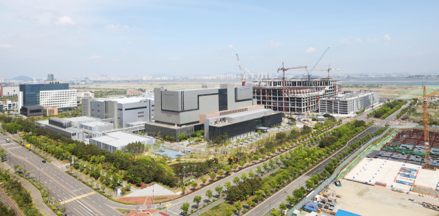 A sector nearby Samsung Biologics' Bio Campus 1 within the Songdo Bio Cluster in Incheon (Incheon Free Economic Zone)