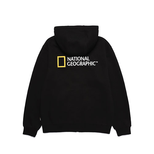 A hoodie with a National Geographic logo is sold on Korean online fashion platform Musinsa. (Musinsa)