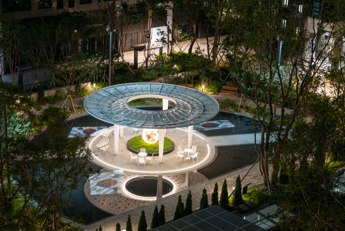 Scenery of Forest and Light, located at the Dalseong Park Prugio Hillstate apartment complex in Jung-gu, Daegu (Daewoo E&C)