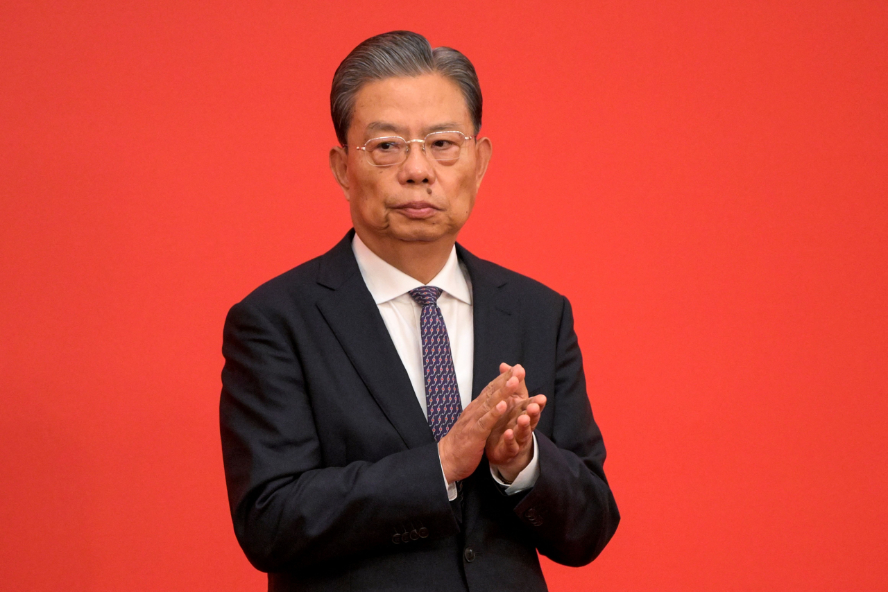 Zhao Leji, the current Communist Party of China's Politburo Standing Committee member is seen at the Great Hall of the People in Beijing on October 23, 2022. (File Photo - AFP)