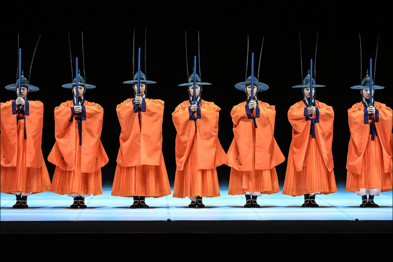 Dancers of the Seoul Metropolitan Dance Theatre dance 