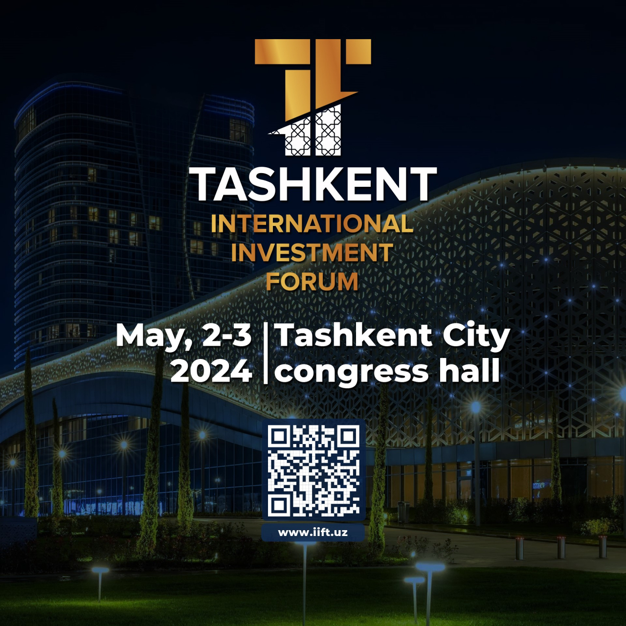 Poster of Tashkent International Investment Forum. (Embassy of Uzbekistan in Seoul)