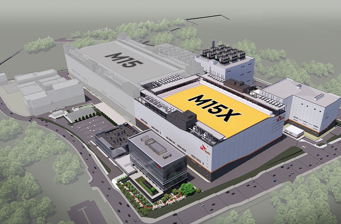 SK hynix’ planned new M15X fab in Cheongju (SK hynix)