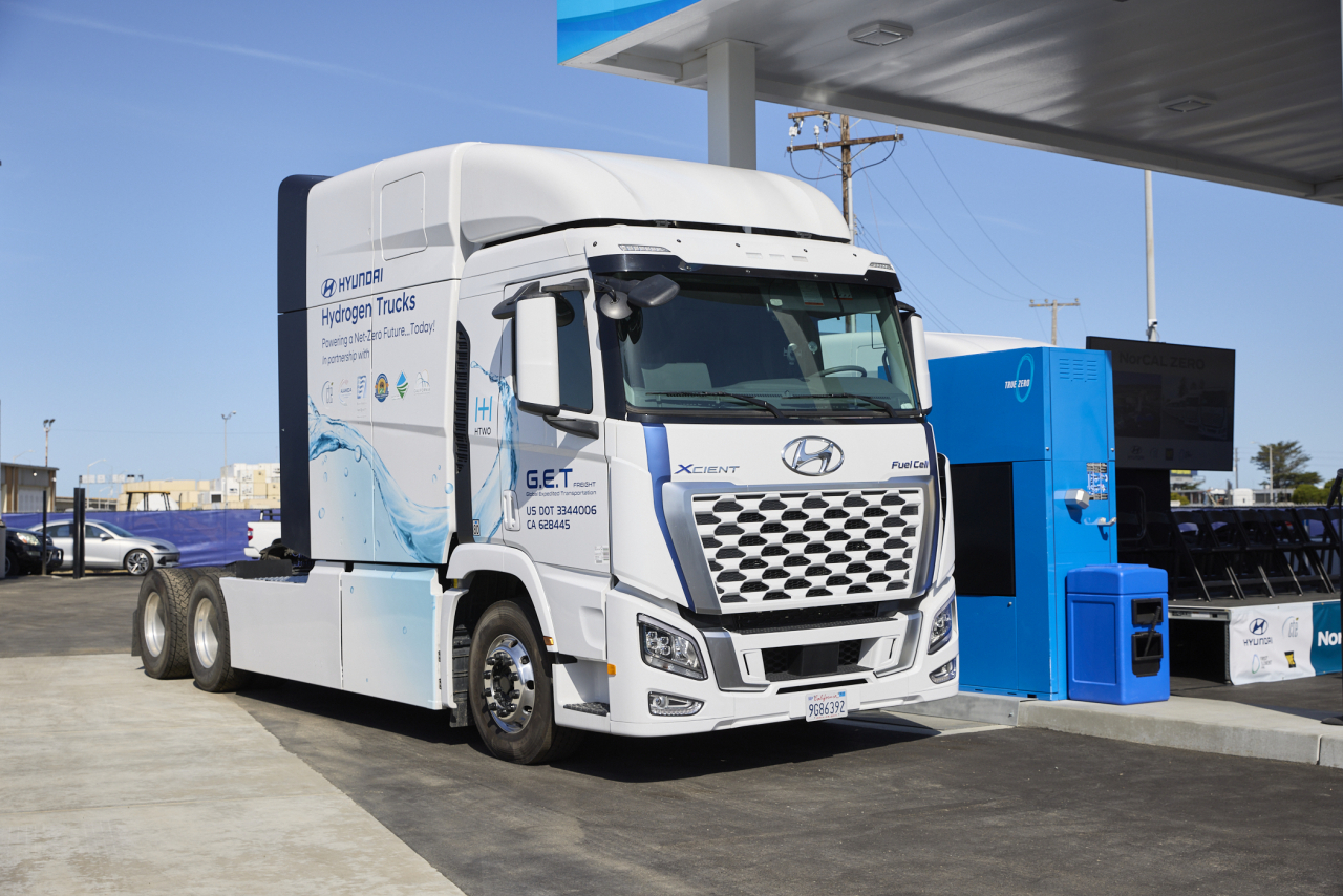 Hyundai Motor Company's hydrogen-powered electric truck Xcient Fuel Cell (Hyundai Motor Group)
