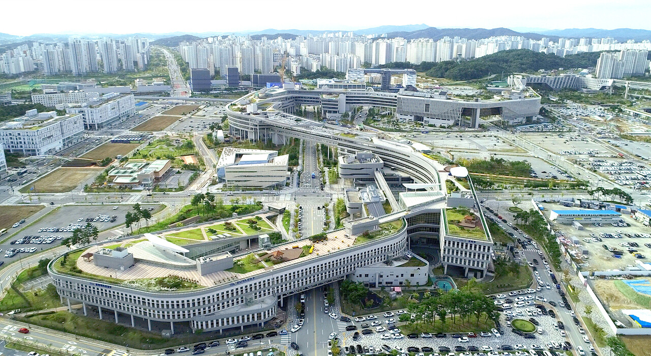The panoramic view of Government Complex Sejong (Sejong City)