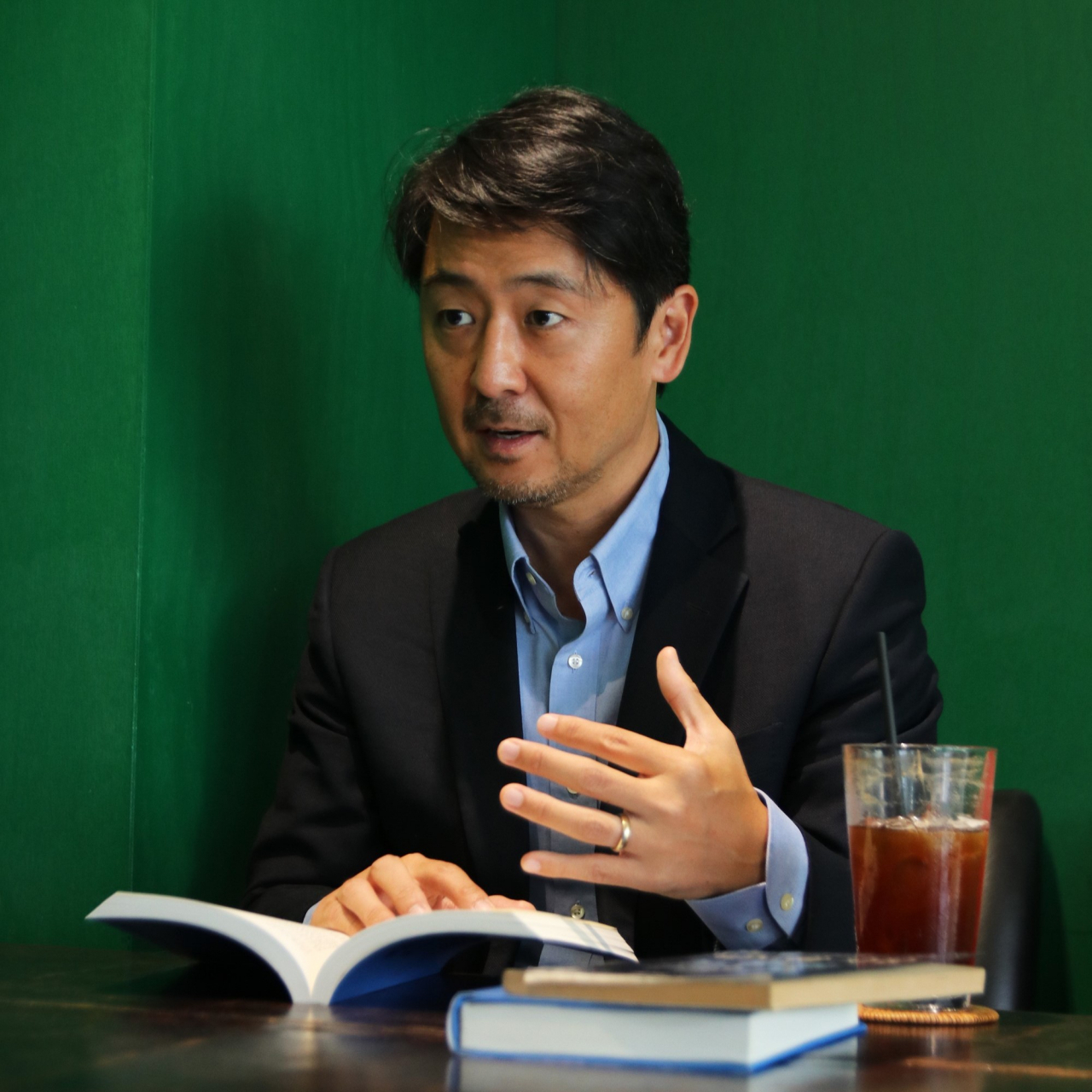 Cheehyung Harrison Kim speaks in an interview with The Korea Herald, in Seoul, in June. (Slow Walk Book)