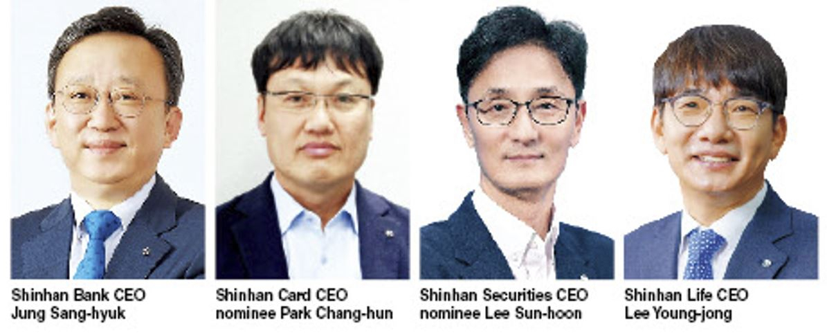 Shinhan undertakes major reshuffle, replaces 9 CEOs