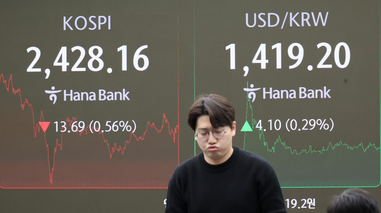 Korean won worst performer among major peers over martial law shock wave