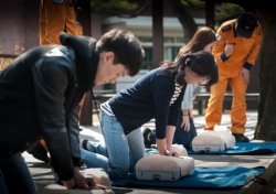 경북전문대학교 생활관 화재대피 훈련 및 소방교육 실시