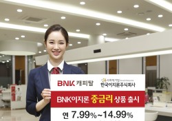 BNK캐피탈, 직장인 중금리 신용대출 ‘BNK이지론’ 출시