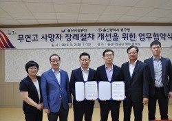 울산시설공단, 중구와 무연고 사망자 장례절차 개선 업무협약 체결