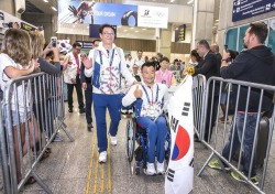 리우패럴림픽 한국 선수단, 리우 입성