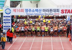 [포토뉴스]전국 건각들, 영주소백산마라톤대회서 ‘힘찬 출발’